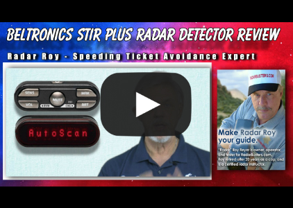Beltronics STiR+ - Radar Roy - Youtube thumbnail